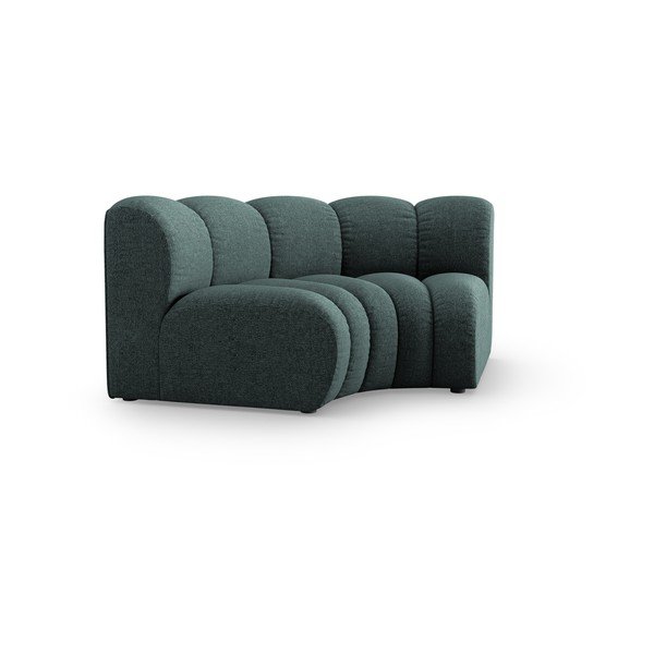 Turkizen modul za sedežno garnituro iz šenilje (s kotom po izbiri) Lupine – Micadoni -image-1