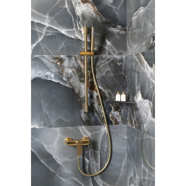Stenska armatura za tuš v zlati barvi (1 izhod) Spy – Sapho-image-3