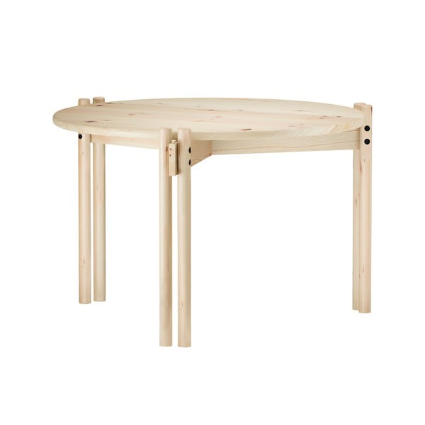 Okrogla mizica iz masivnega bora v naravni barvi ø 60 cm Sticks – Karup Design-image-3