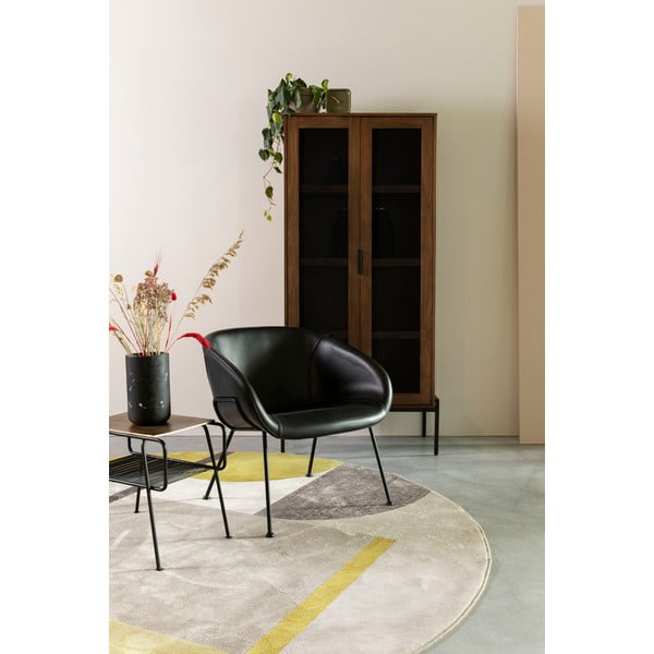 Rumeno-siva preproga Zuiver Hilton, ø 240 cm-image-1