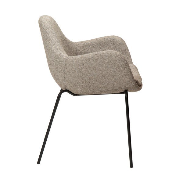 Bež fotelj iz tkanine bouclé Zimmer – DAN-FORM Denmark-image-3