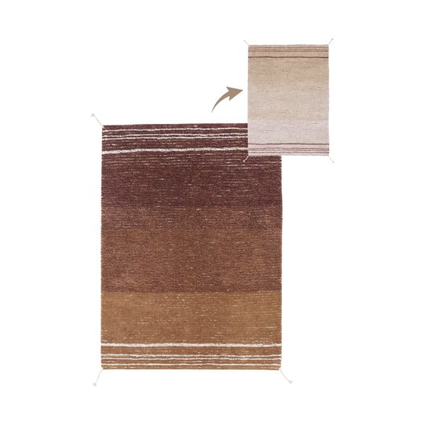 Opečnato oranžna bombažna preproga 170x240 cm Twin Toffee – Lorena Canals