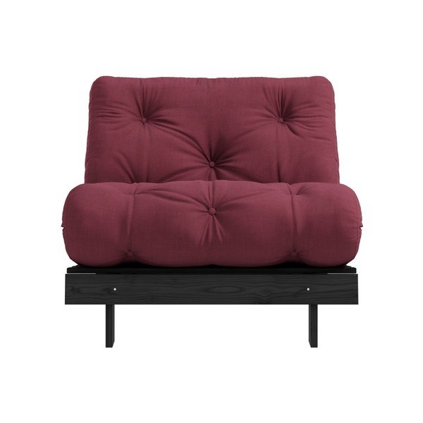 Raztegljiv fotelj Karup Design Roots Black/Bordeaux-image-1