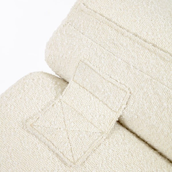 Kremno bel fotelj Cave Home Club-image-1