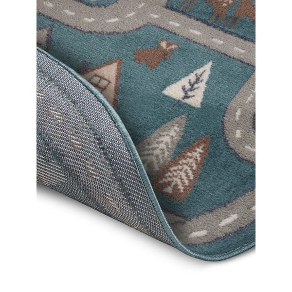 Modrozelena otroška preproga ø 140 cm Streets – Hanse Home-image-3