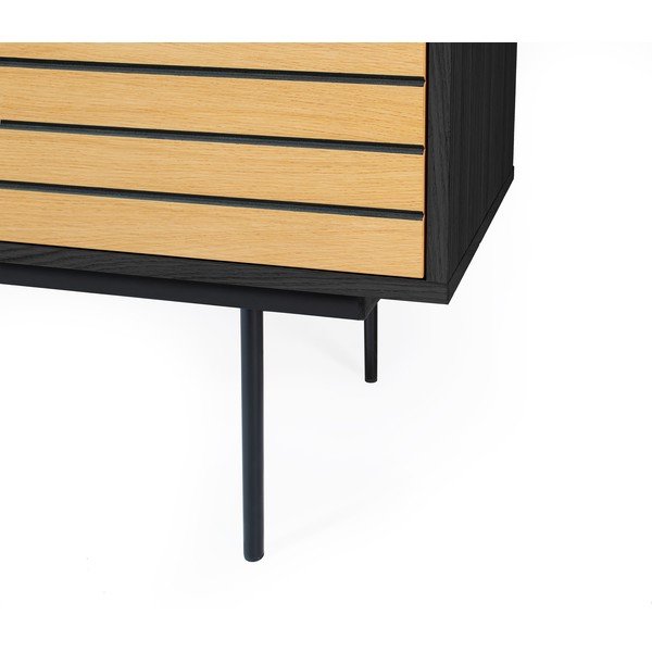 Komoda z dekorjem iz hrastovega lesa Woodman Stripe-image-4