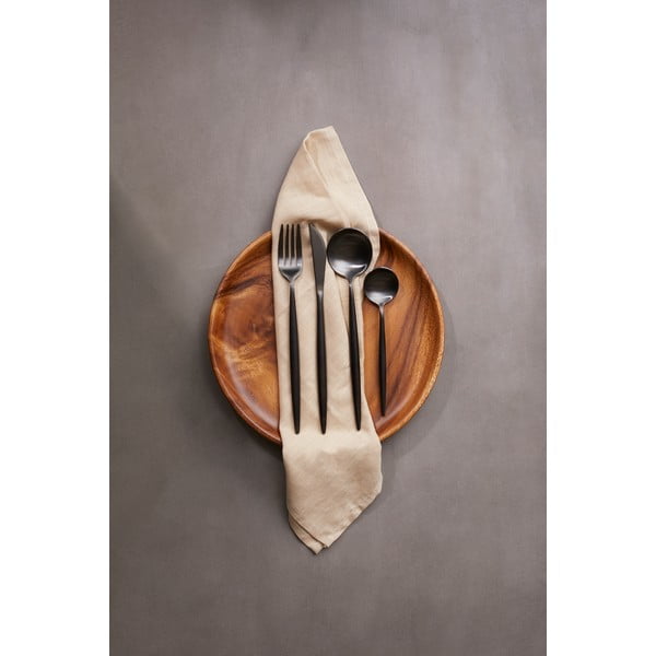 Črn pribor iz nerjavečega jekla 16 ks Modern retro – Premier Housewares-image-1
