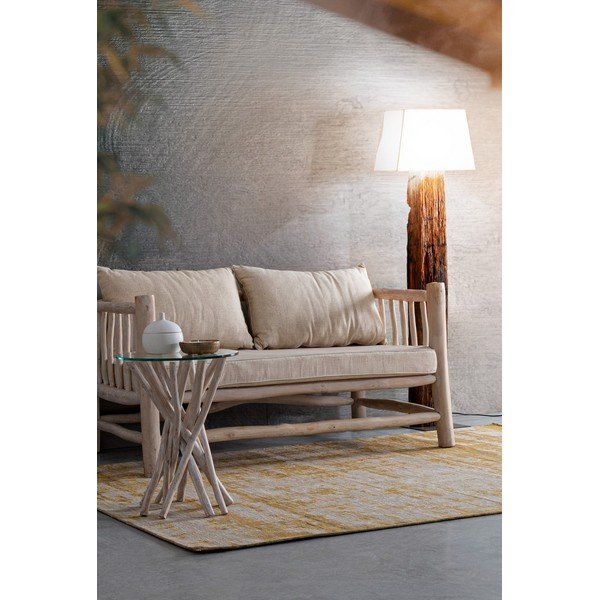 Gorčično rumena ročno tkana preproga iz šenilje 155x230 cm Yuno – Bizzotto-image-1