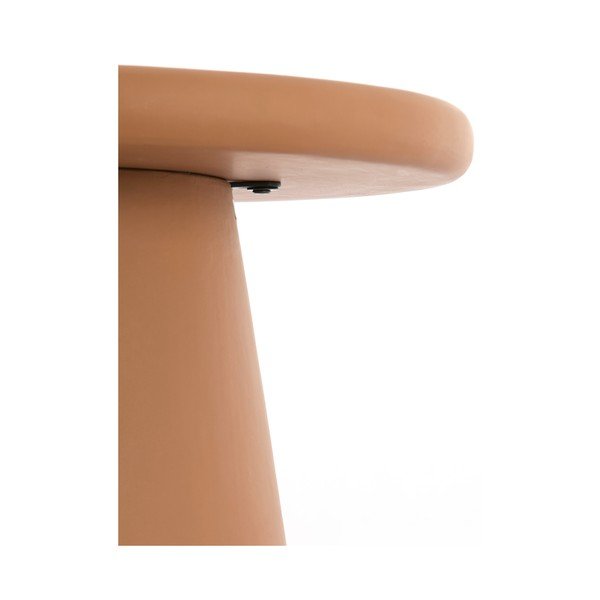 Okrogla klubska mizica v barvi terakote ø 70 cm Kulona – Light & Living-image-3