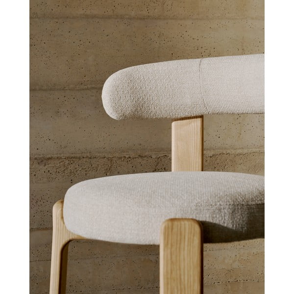 Bež jedilni stol iz masivnega jesena Granite – Kave Home-image-2