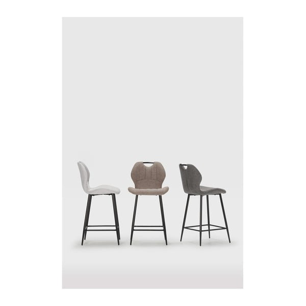 Sivi barski stoli v kompletu 2 ks (višina sedeža 65 cm) Muli – Marckeric-image-1