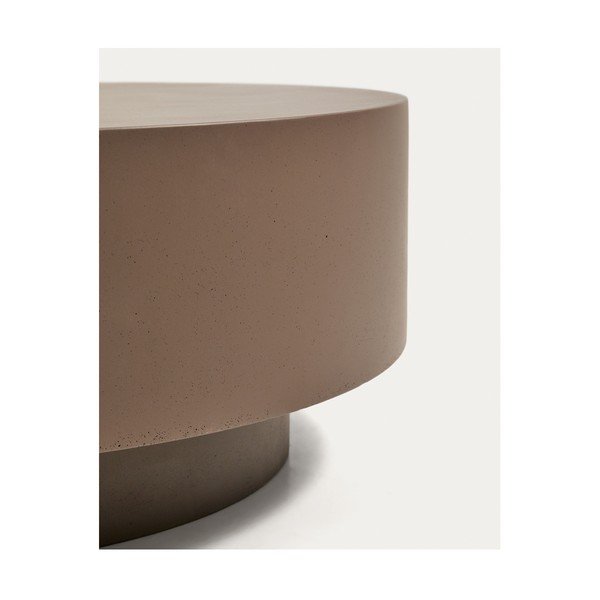 Betonska okrogla vrtna klubska mizica ø 60 cm Garbet – Kave Home-image-4