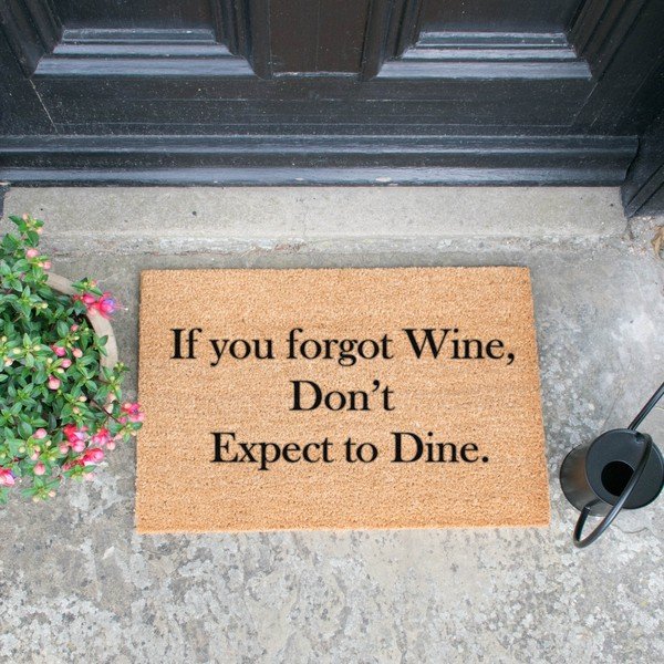 Predpražnik iz naravnih kokosovih vlaken Artsy Doormats If You Forgot Wine, 40 x 60 cm-image-1