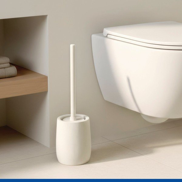 Kremno bela keramična WC ščetka Fablo – Wenko-image-1