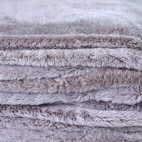DecoKing Fluff Cappuccino siva odeja iz mikrovlaken, 170 x 210 cm-image-2