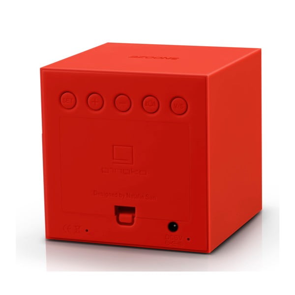 Rdeča LED budilka Gingko Gravity Cube-image-4