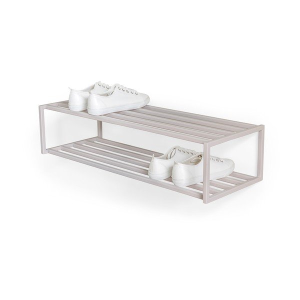 Sivorjava jeklena stenska omarica za čevlje 78x20,5x30,5 cm School – Spinder Design