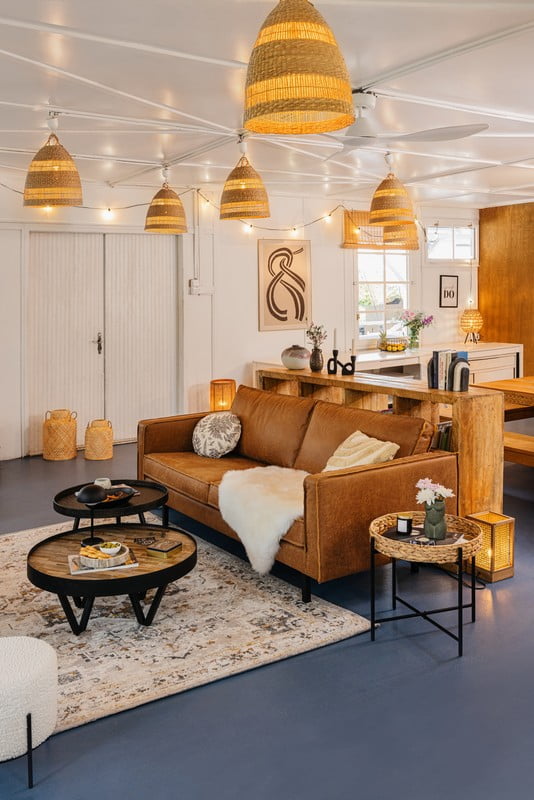 Navdih: Rustikalni stil, Dnevna soba