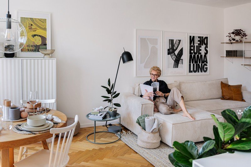 Navdih: Skandinavski stil, Dnevna soba, Bonami na obisku