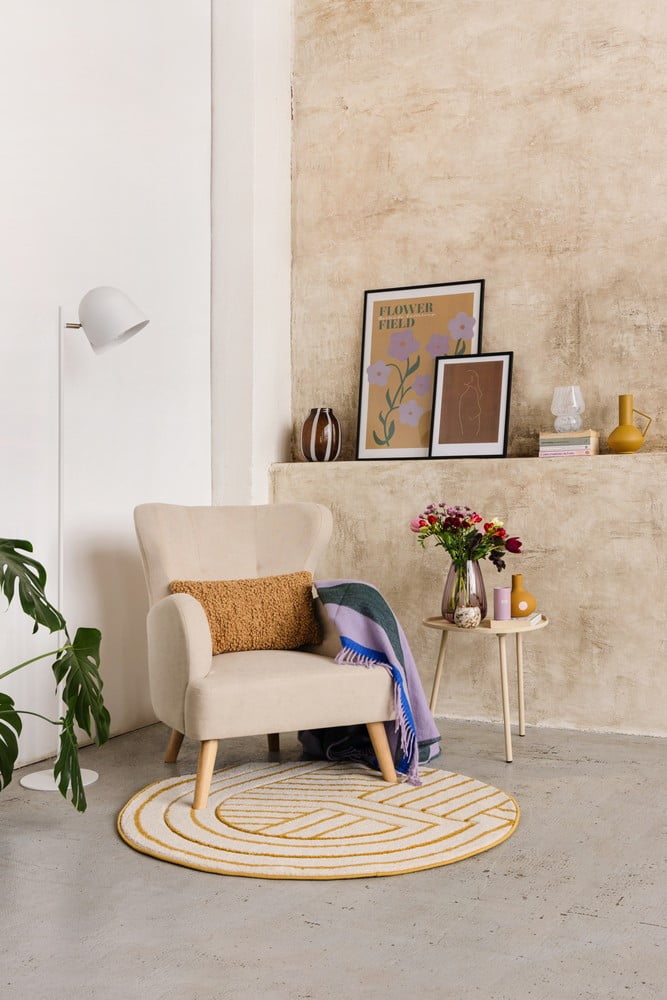 Navdih: Dnevna soba, Romantični stil, Tekstil