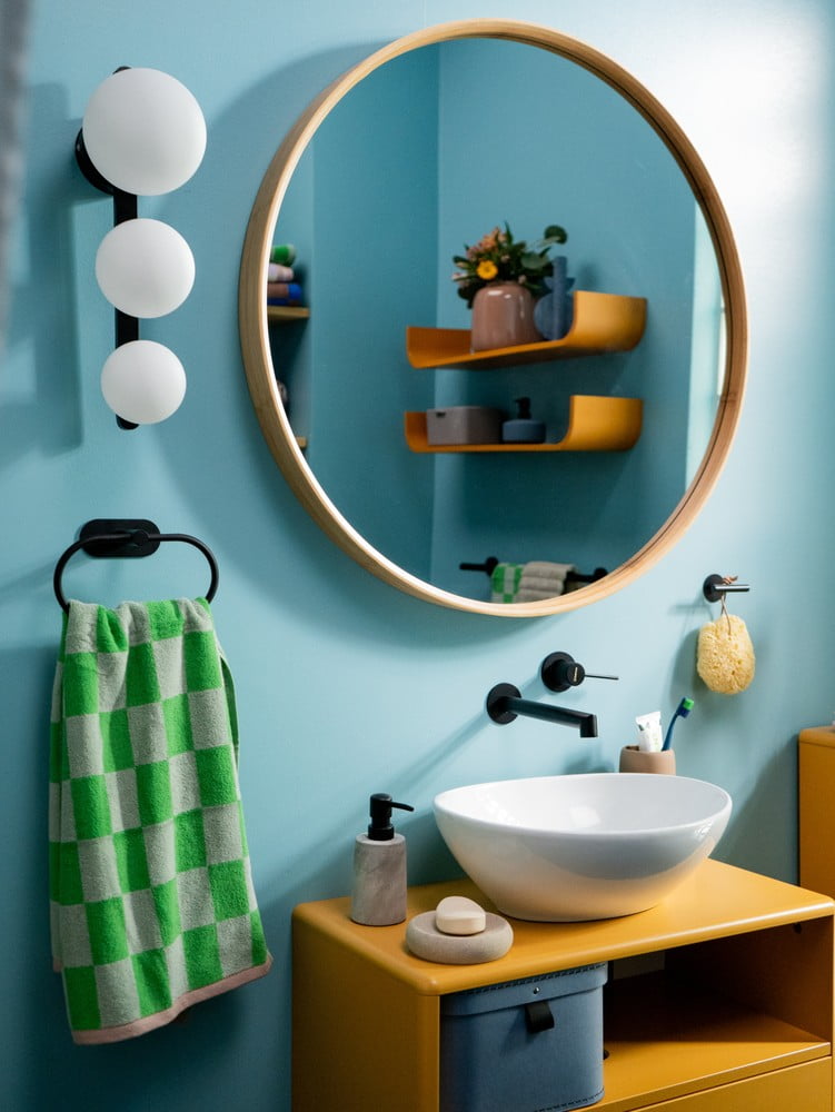 Navdih: Kopalnica, Glamurni stil, Tekstil