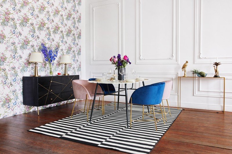 Navdih: Glamurni stil, Jedilnica