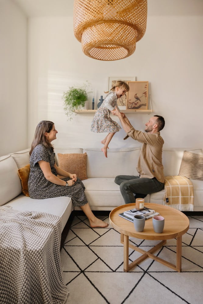 Navdih: Dnevna soba, Skandinavski stil, Tekstil