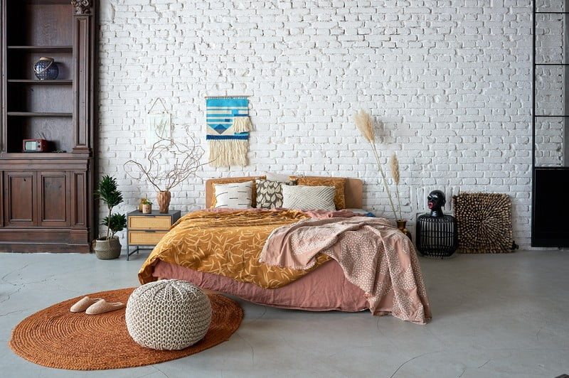 Navdih: Spalnica, Boho stil