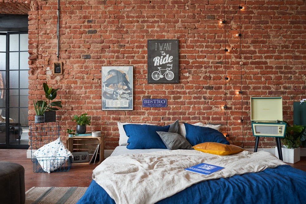 Navdih: Spalnica, Industrijski stil