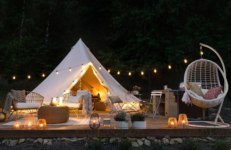 Bed & Bonami: Glamping šotor s pridihom boho stila