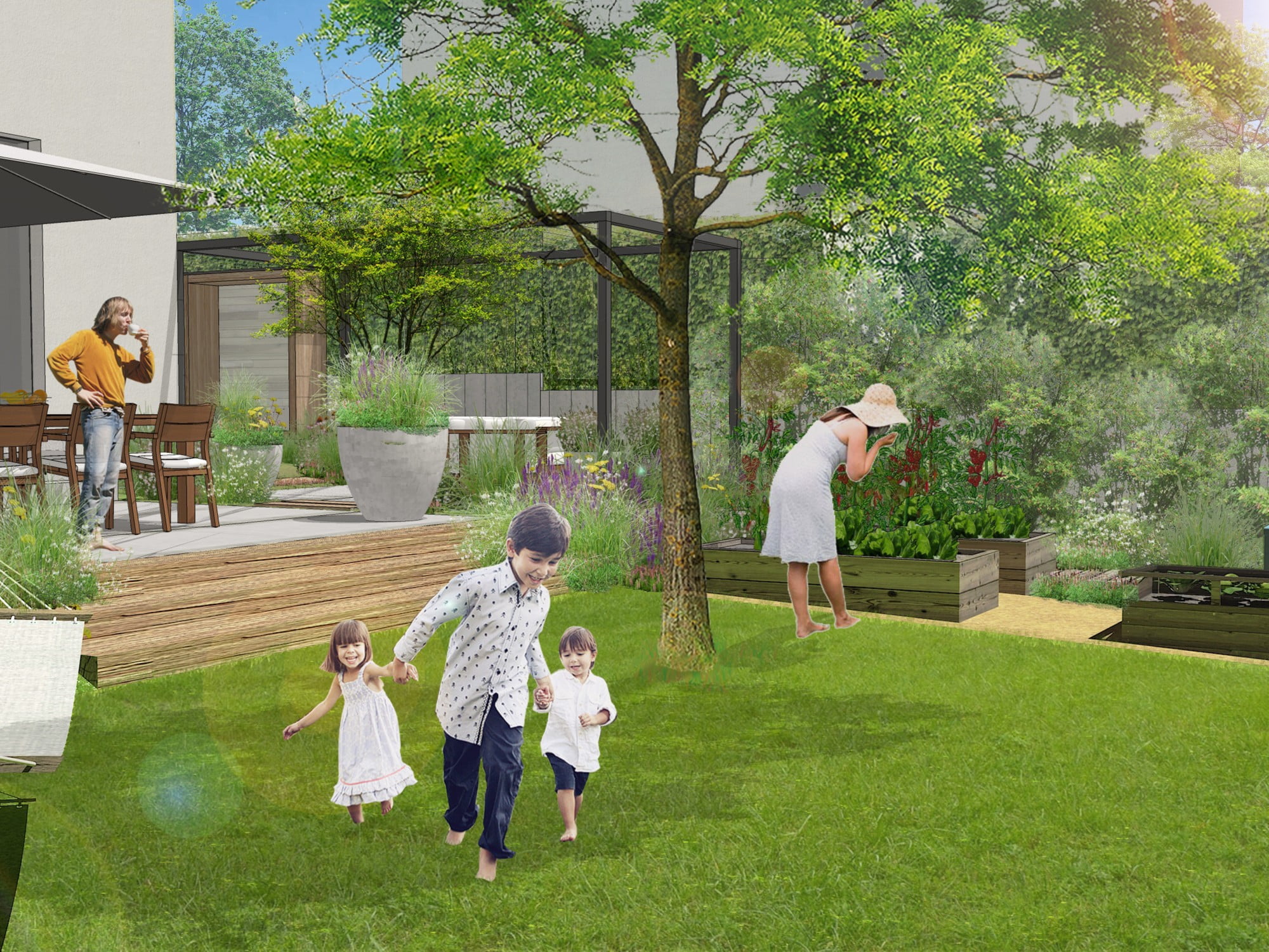 Na majhnem vrtu je zasnova zelo pomembna.