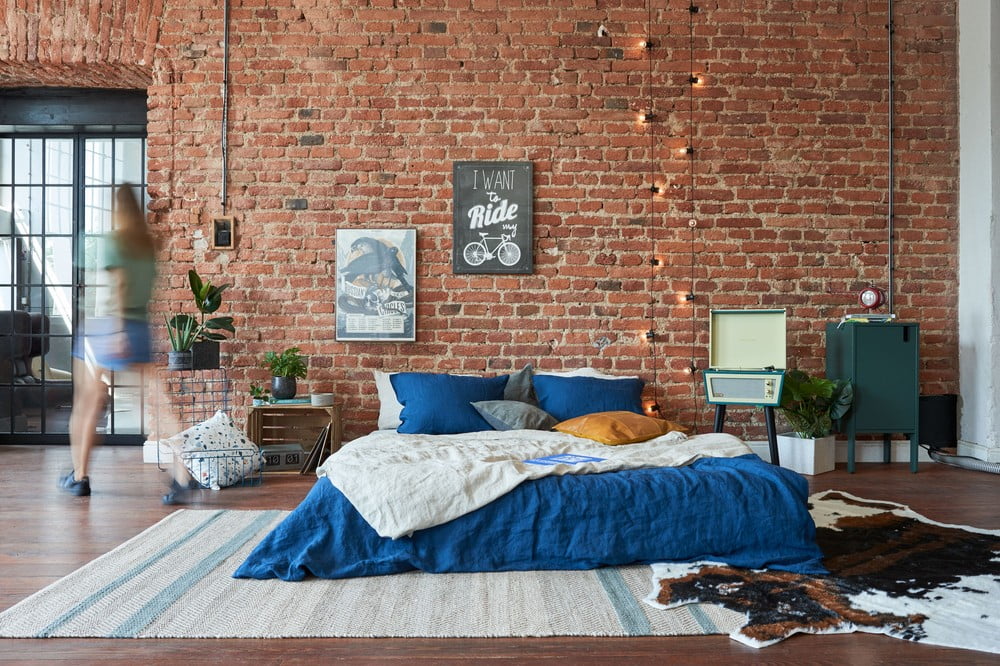 Navdih: Spalnica, Industrijski stil