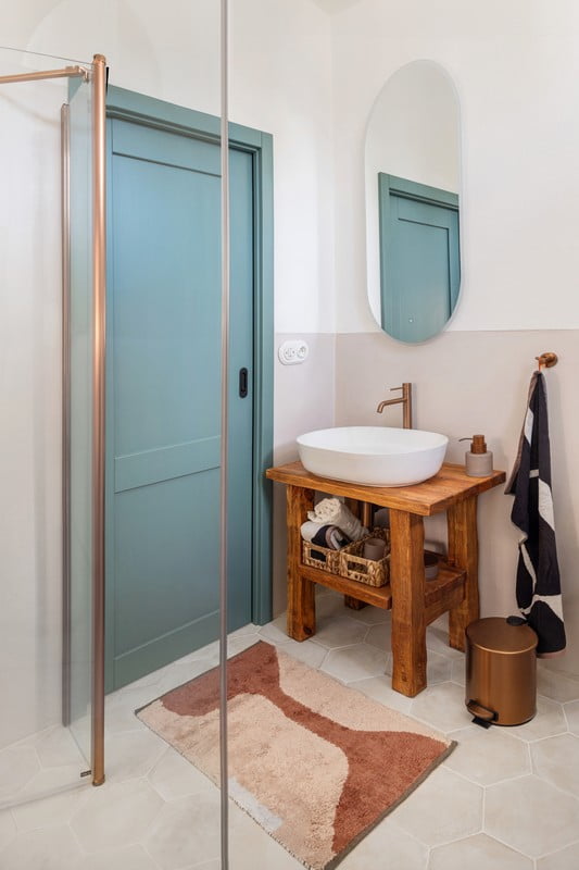 Navdih: Kopalnica, Rustikalni stil