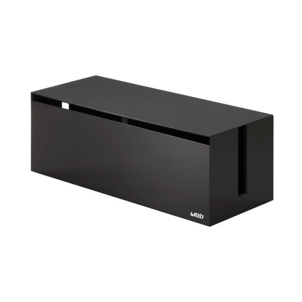 Črno-rjava škatla za polnilce YAMAZAKI Web Cable Box