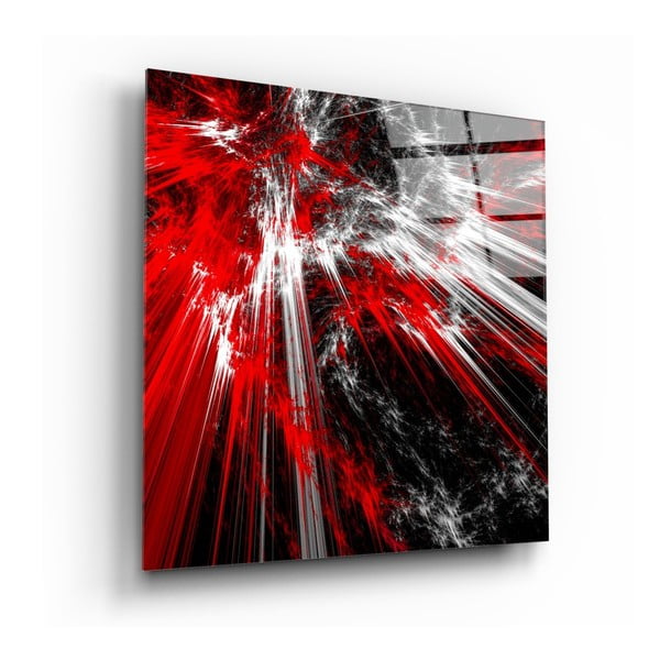 Steklena slika Insigne Red Blast, 40 x 40 cm