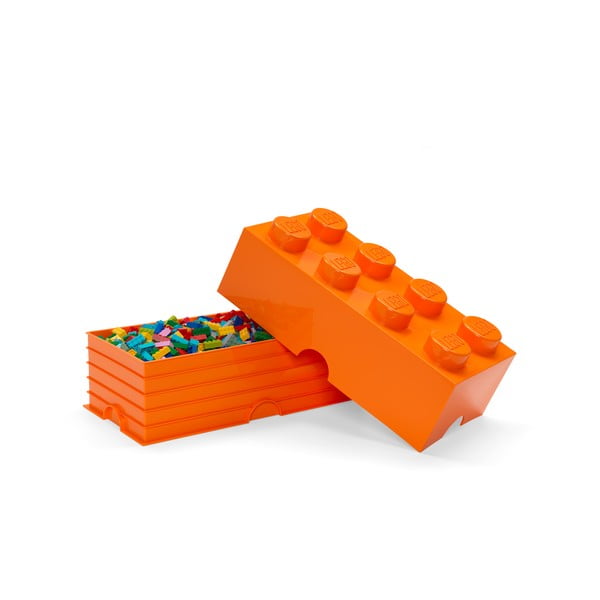 Oranžna škatla za shranjevanje LEGO®