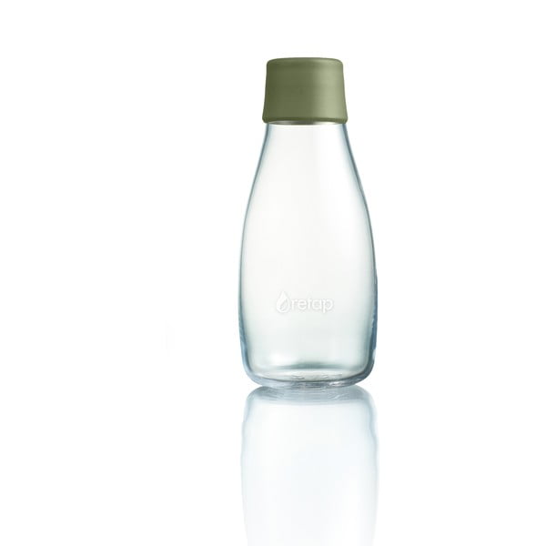 Steklenica s temno zelenim pokrovom z doživljenjsko garancijo ReTap, 300 ml