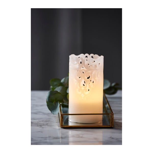 LED sveča Star Trading Clary, višina 15 cm