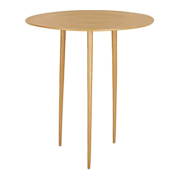 Gorčično rumena kovinska mizica Leitmotiv Supreme, ø 42,5 cm