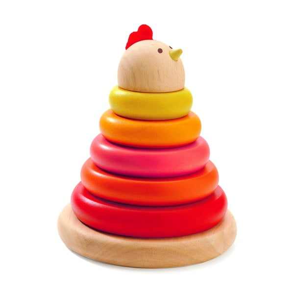 Otroška lesena zložljiva igrača Djeco Hen