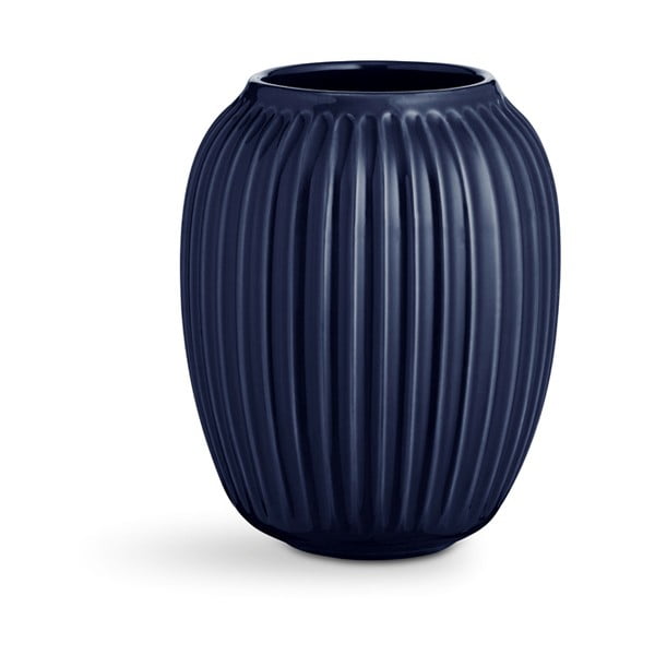Temno modra keramična vaza Kähler Design Hammershoi, višina 20 cm