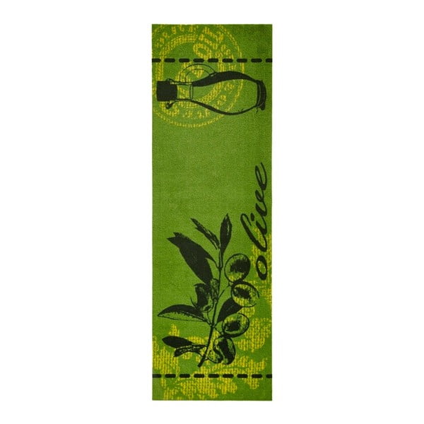 Zelen kuhinjski tekač Zala Living Olive, 50 x 150 cm