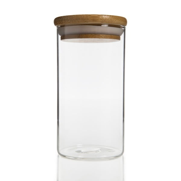 Stekleni kozarec s pokrovom Bambum Bolla, 350 ml