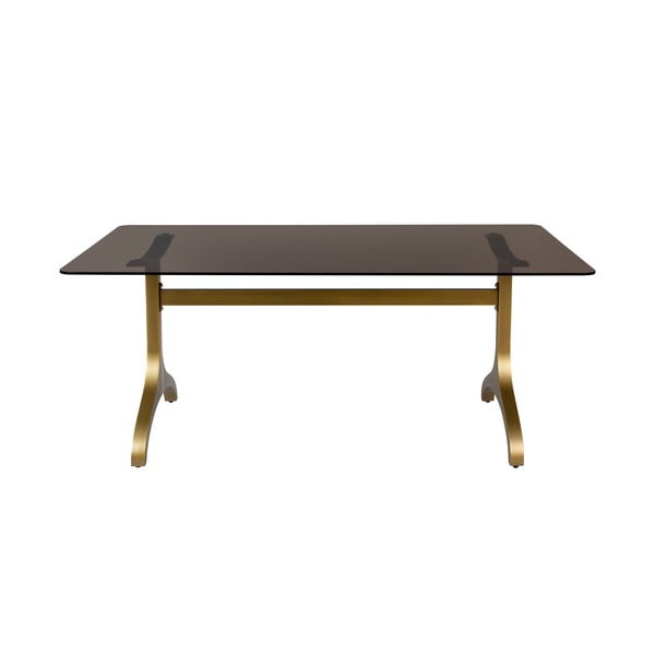 Jedilna miza s stekleno ploščo Dutchbone Sansa, 180 x 90 cm