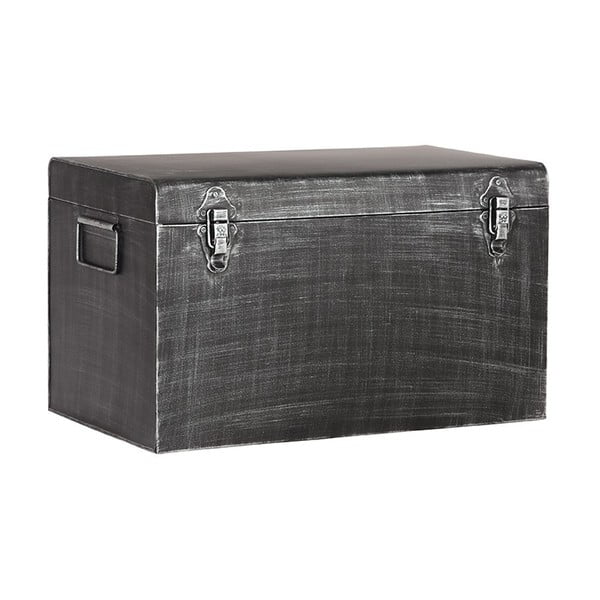 Črna kovinska škatla za shranjevanje LABEL51, dolžina 60 cm