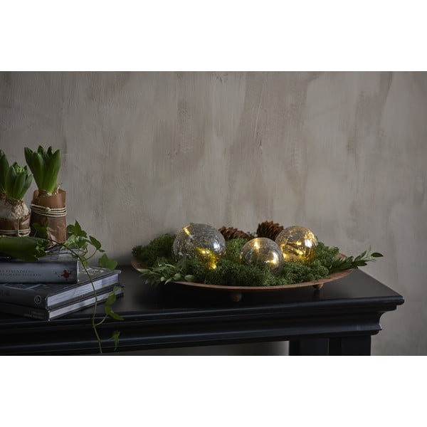 Siva LED božična svetlobna dekoracija Star Trading Triss