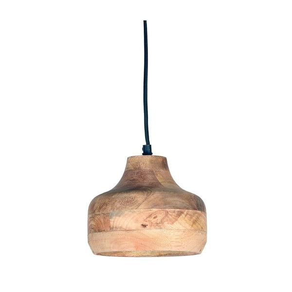 Viseča svetilka iz mangovega lesa LABEL51 Finn, ⌀ 18 cm