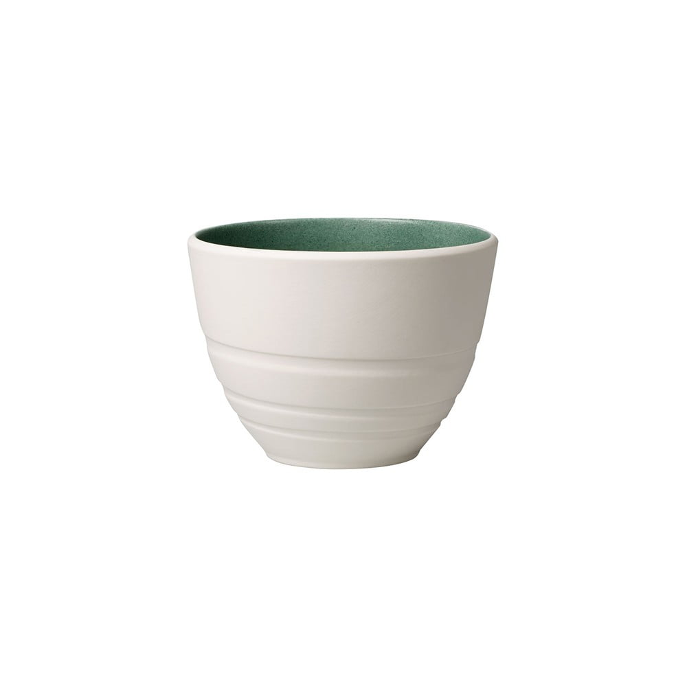 Belo-zelena porcelanasta skleda Villeroy & Boch Leaf, 450 ml