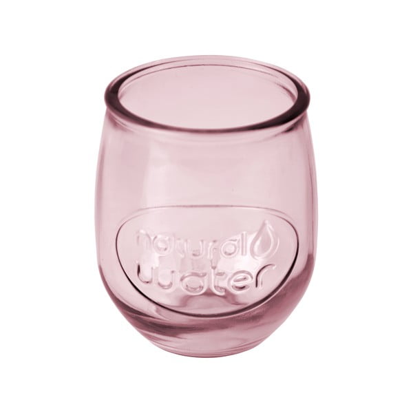 Rožnat kozarec iz recikliranega stekla Ego Dekor Water, 0,4 l