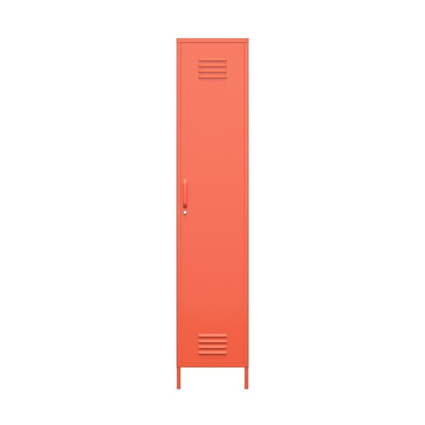 Oranžna kovinska omara Novogratz Cache, 38 x 185 cm